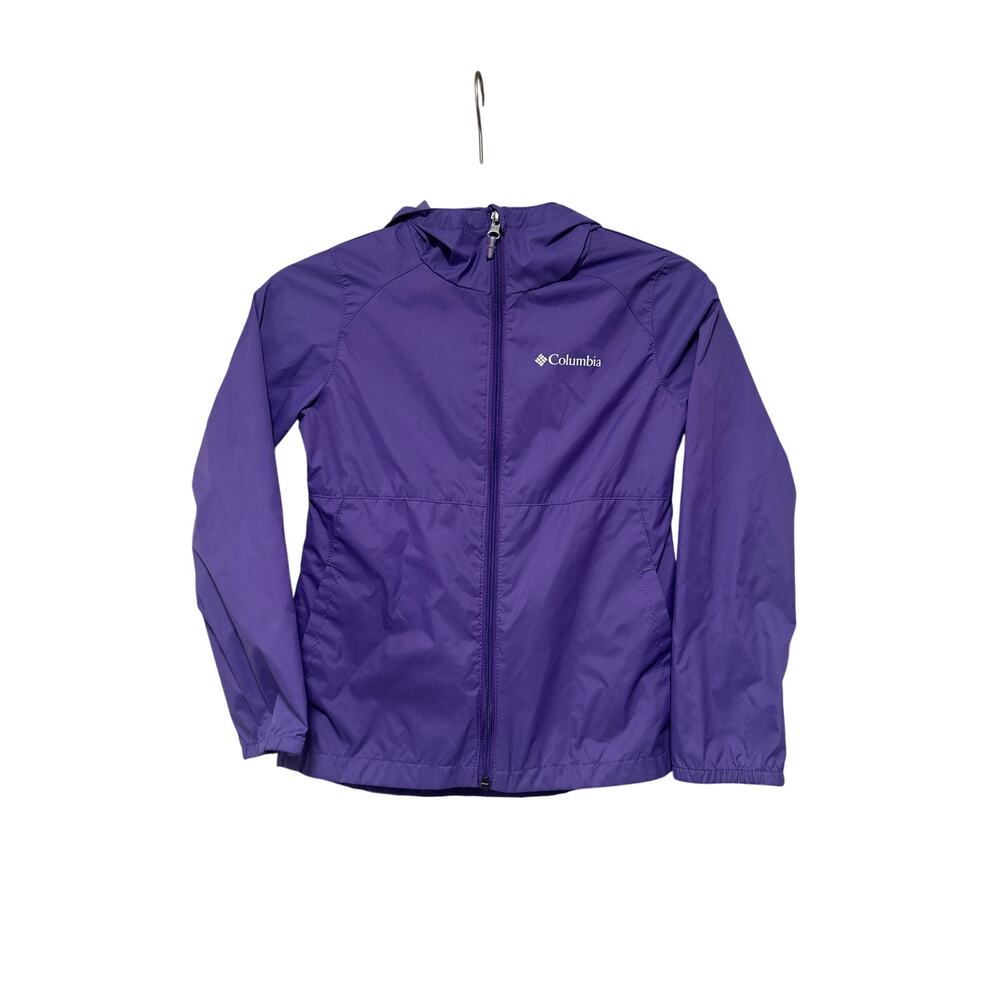 Columbia Purple Hooded Zip-Up Jacket Small - Picture 2 of 7